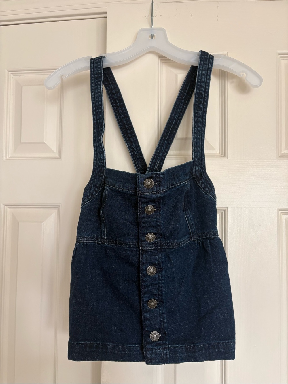 NWT American Eagle Denim Baby Doll Top with buttons and crisscross straps